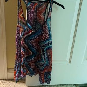 Eight Sixty sheer tank top EUC